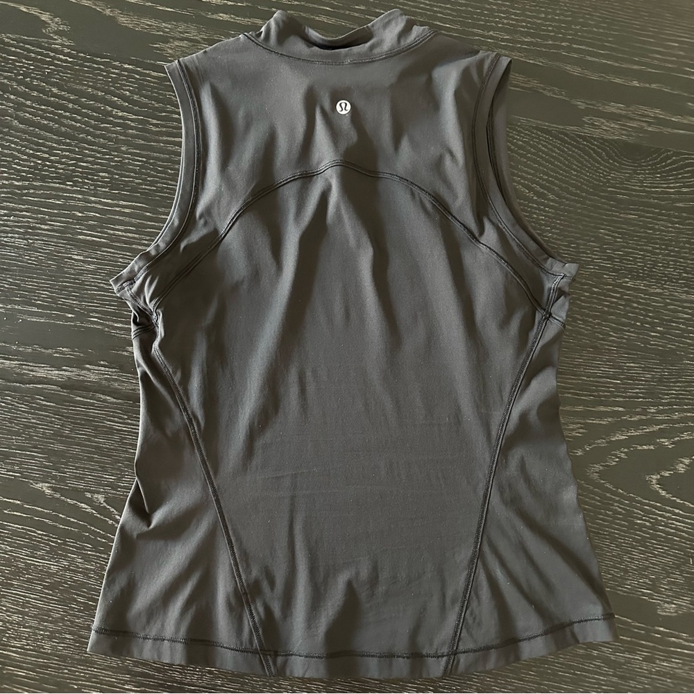 Lululemon Lightweight Nulux Mockneck Tank Top - Black - Size 8